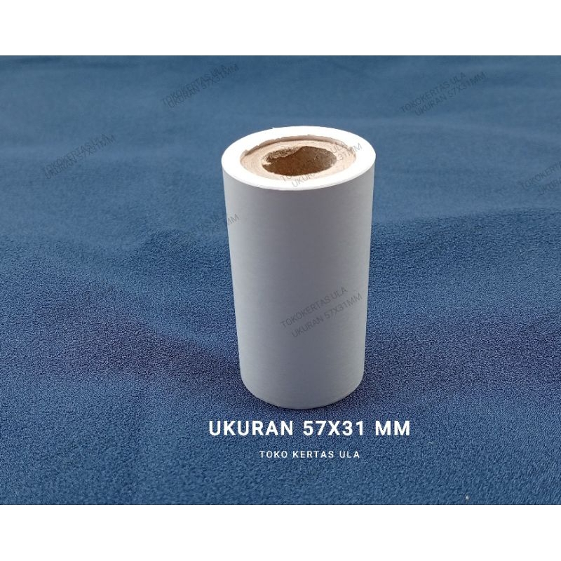 

KERTAS KASIR THERMAL UKURAN 57X31MM DENGAN CORE EDC PRINTER BLUETOOTH ULA