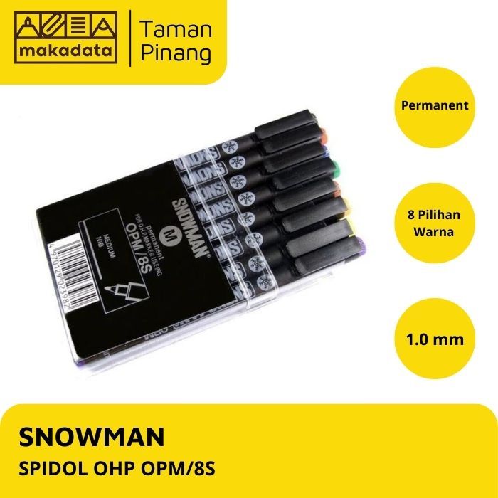 

SPIDOL PERMANENT SNOWMAN OHP/OPM/8S MEDIUM (1PCS)