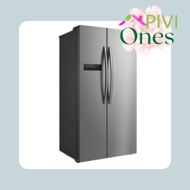 Midea Kulkas Side By Side Refrigerator MIDEA HC-689WE 600L Lemari Pendingin Garansi Resmi Original