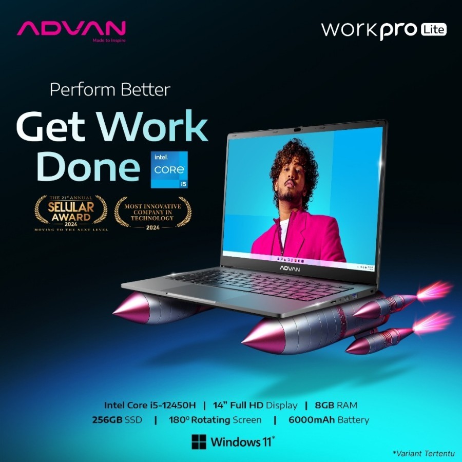 LAPTOP - ADVAN WORKPRO LITE i5 GARANSI RESMI