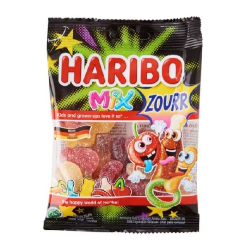 

PROMO Haribo Zour Gummy Candy Size Besar