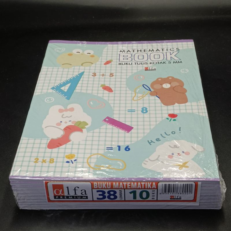

Buku tulis matematika 38 lembar Alfa Premium