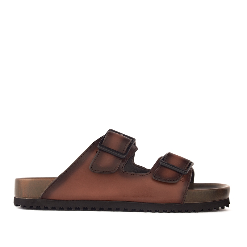 Sandal Kulit Pria Gino Mariani Hayes Coffee