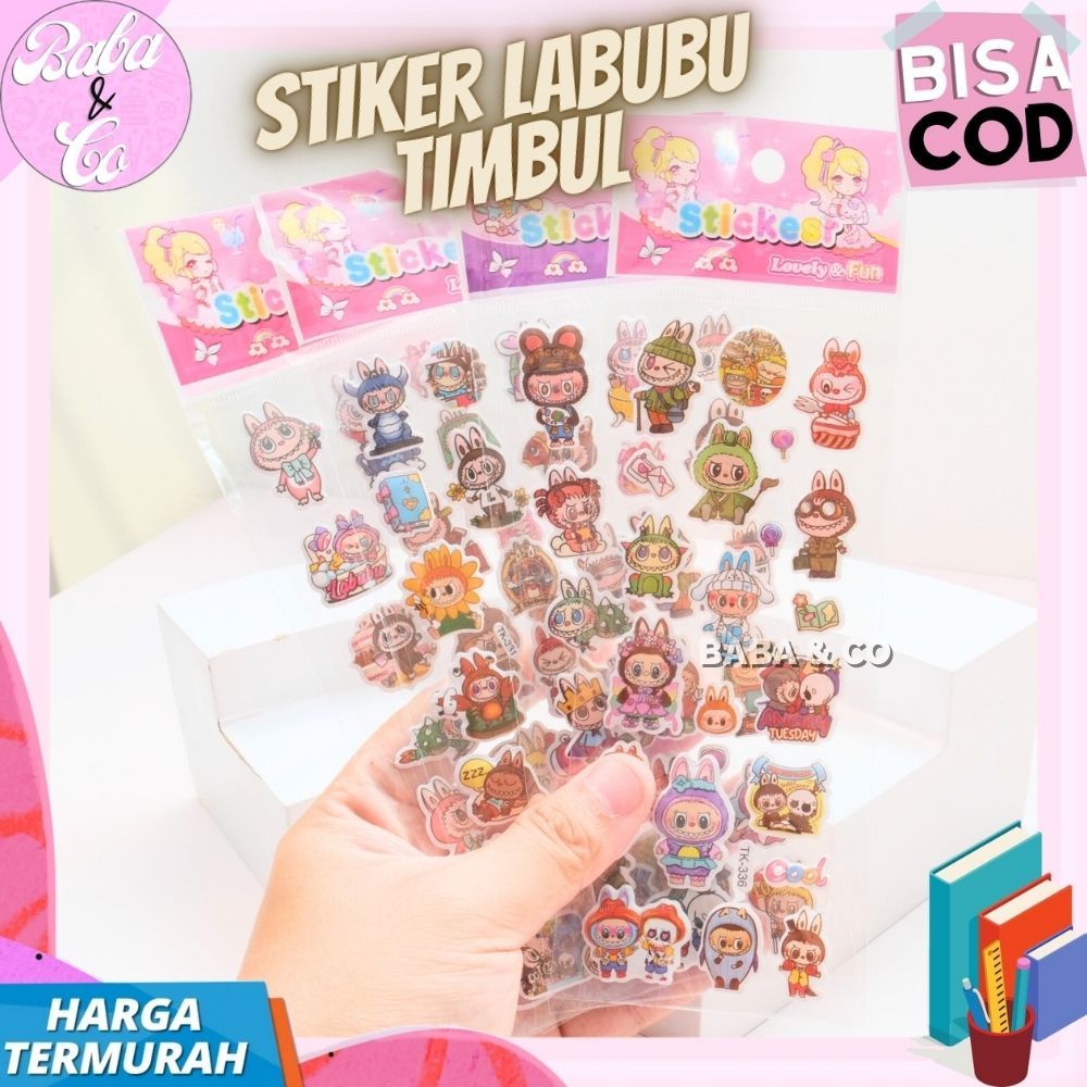 

STIKER LABUBU LUCU UNIK STICKER TIMBUL LABUBU LABU LABU TIMBUL LABEL STIKER LABUBU TIMBUL SUPER UNIK LUCU GROSIR MURAH