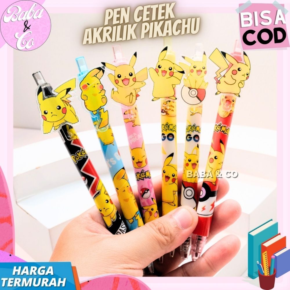 

PULPEN PIKACHU AKRILIK PEN CETEK AKRILIK PIKACHU POKEMON LUCU UNIK MURAH PULPEN CETEK AKRILIK PIKACHU