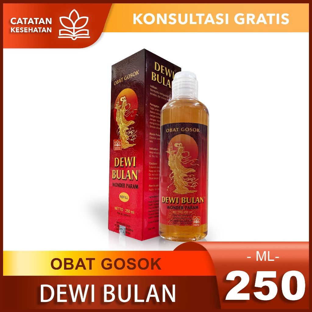 Obat Gosok Dewi Bulan 250ml // Minyak Gosok