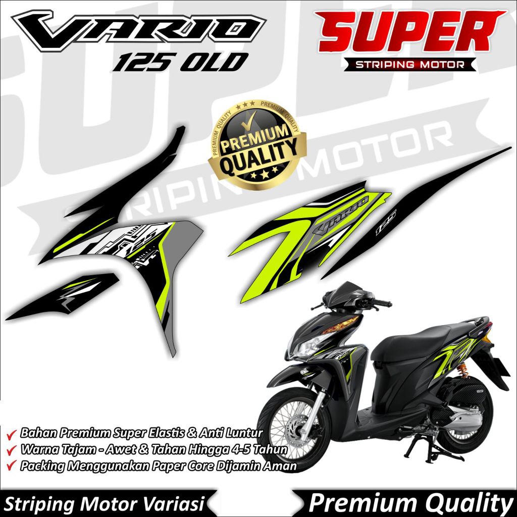 Stiker Vario 125 Old Anti Luntur keren Striping Vario 125 Old Striping Honda Vario 125 OLD Hitech