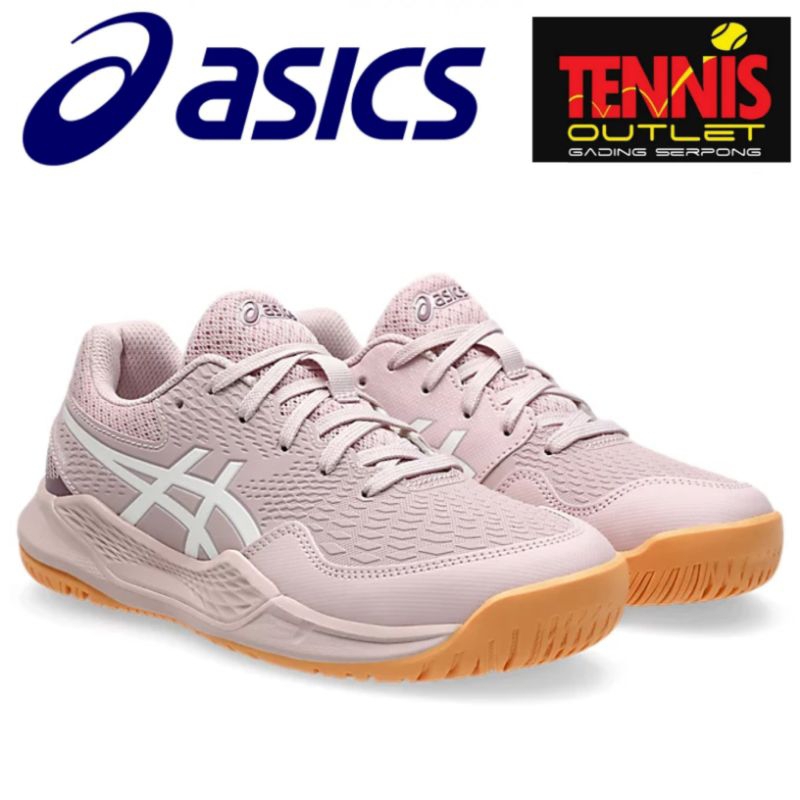 Sepatu Tennis Asics Gel-Resolution 9 GS Kids (Watershed Rose/white)- 100%ORIGINAL