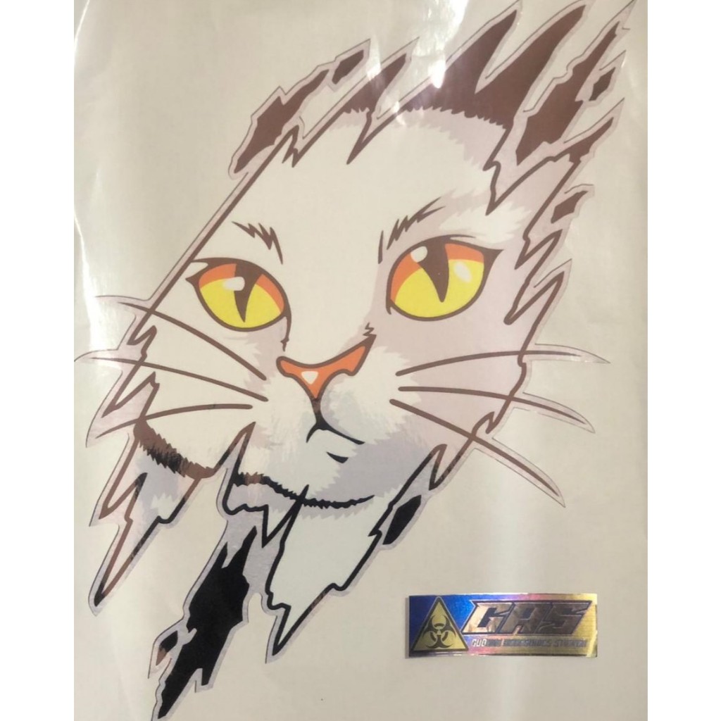 

STIKER VINYL GAMBAR KEPALA KUCING UKURAN BESAR