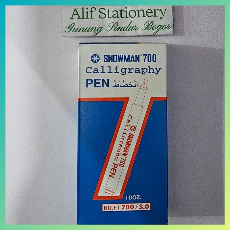 

Pulpen Pena Snowman 700 Calligraphy Pen 3.0 (12 PCS)