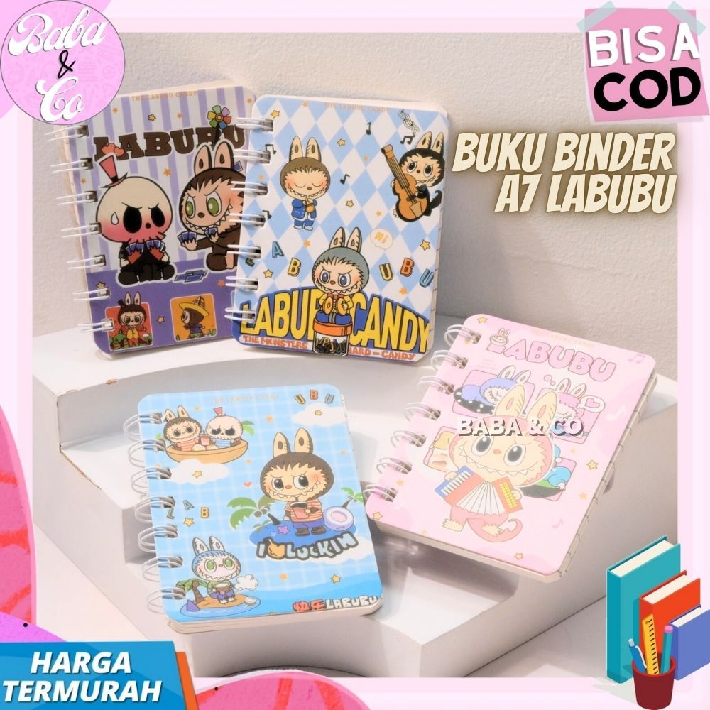 

BUKU A7 LABUBU LUCU UNIK MURAH BUKU SPIRAL A7 LABUBU LABU LABU NOTEBOOK MINI A7 LABUBU