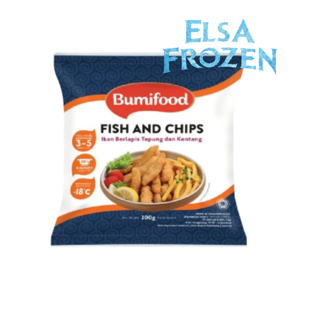 

BUMIFOOD FISH AND CHIPS 200GR IKAN BERLAPIS TEPUNG DAN KENTANG