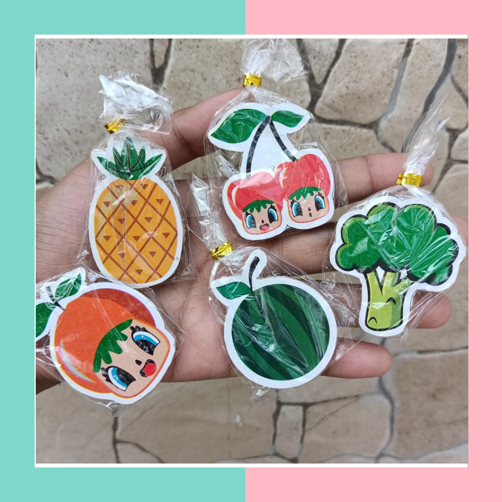 Marie Shop ➡️ MAGNET KULKAS MOTIF BUAH DAN SAYUR - MAGNET KULKAS BENTUK BUAH - MAGNET BUAH KEMAS PLA