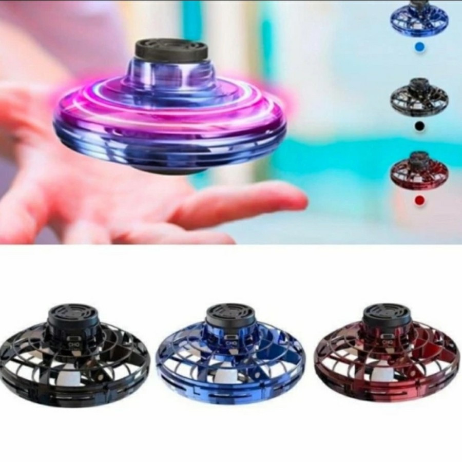 Boomerang Ufo Terbang Drone Spinner Led Flynova Pro Mainan Anak Bola Lempar Spiner Terbang