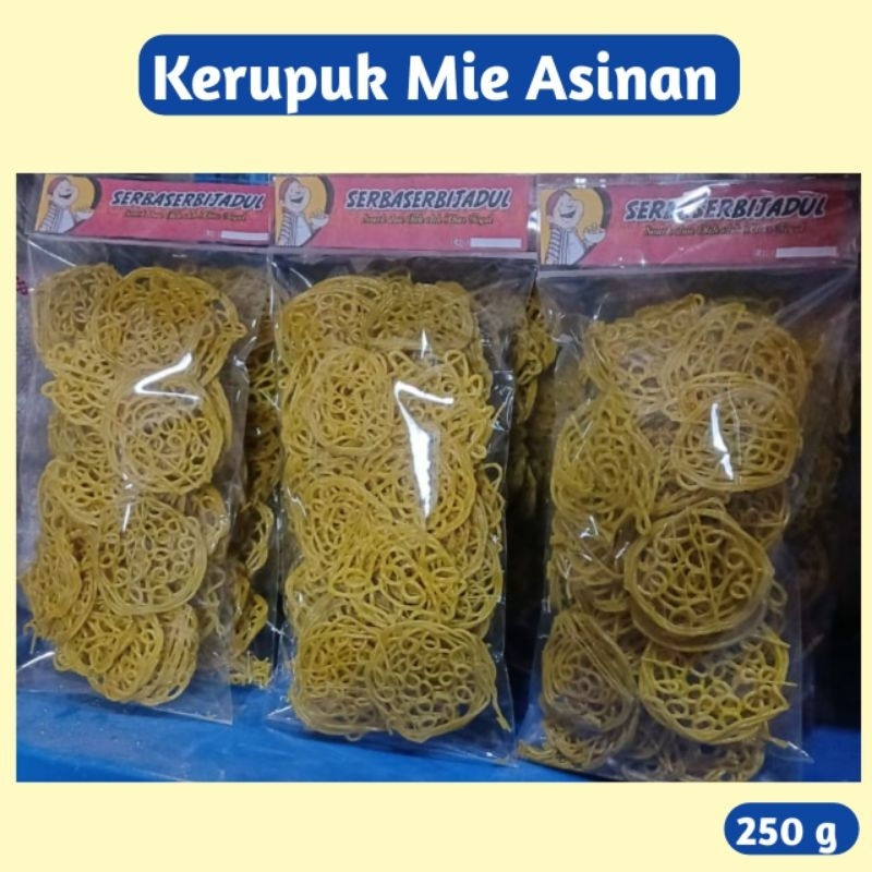 

250 g - Kerupuk Mie Kuning Asinan - ❗️PREMIUM❗️- Oleh Oleh Khas Slawi Tegal -