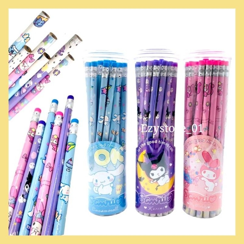 

(DAPAT 1 TABUNG) PENSIL TABUNG YB-009 Sanrio Kuromi Cinnnamoroll My Melody