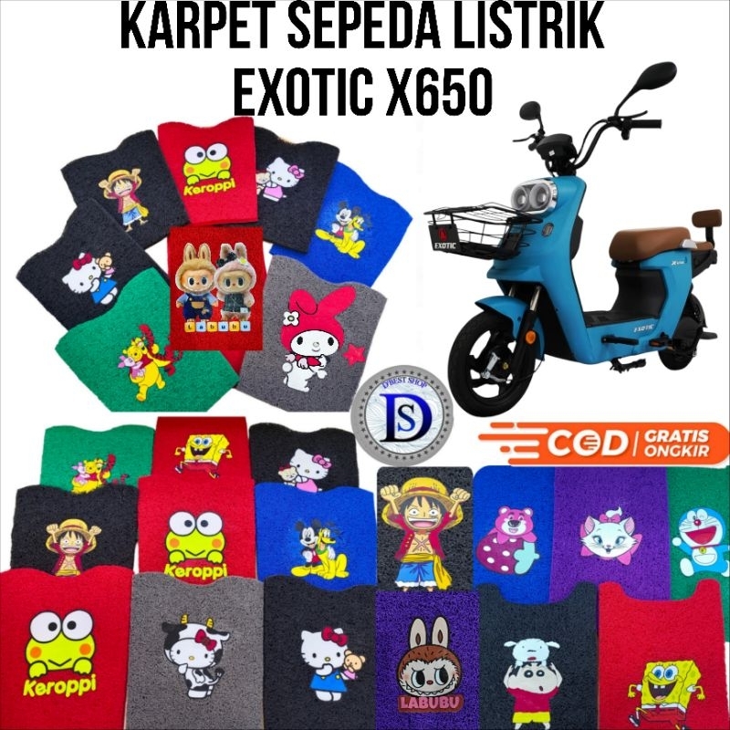 Karpet sepeda listrik Exotic X650 Karakter
