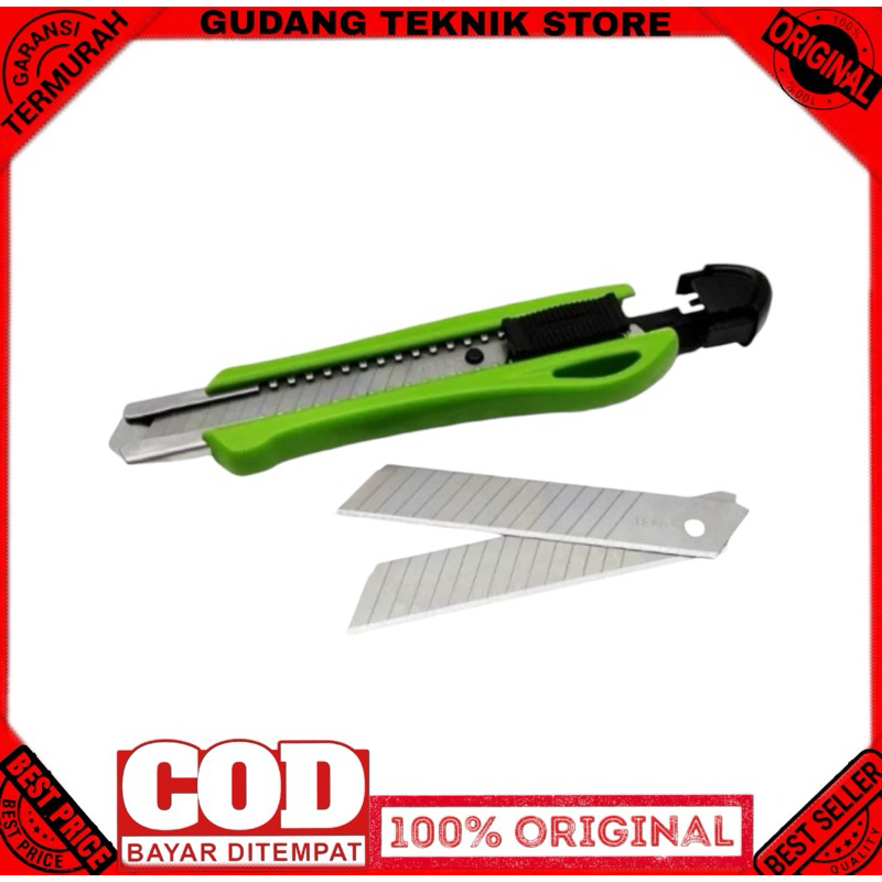 

Pisau cutter tekiro besar 18 mm / Cutter Tekiro 18 mm / Cutter knife