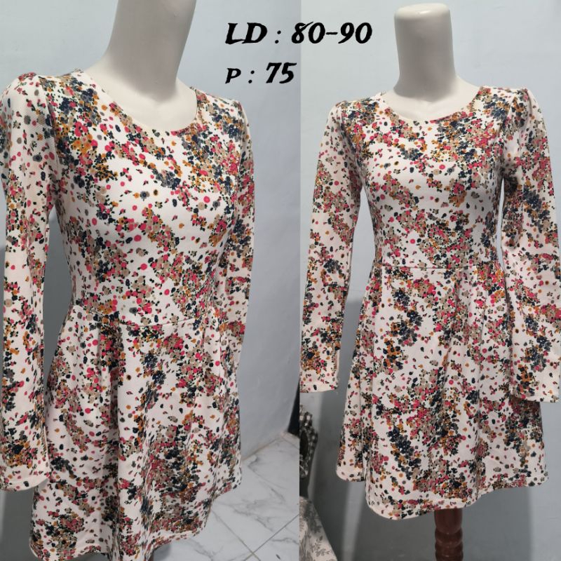 short dress/ Dress pendek/ Dress flower/ Dress Korea