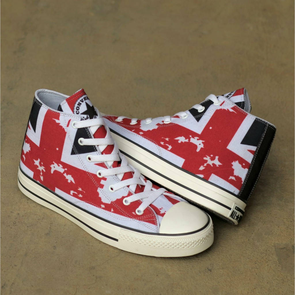 CONVERSE ALLSTAR SEPATU PRIA MOTIF BENDERA ENGLAND