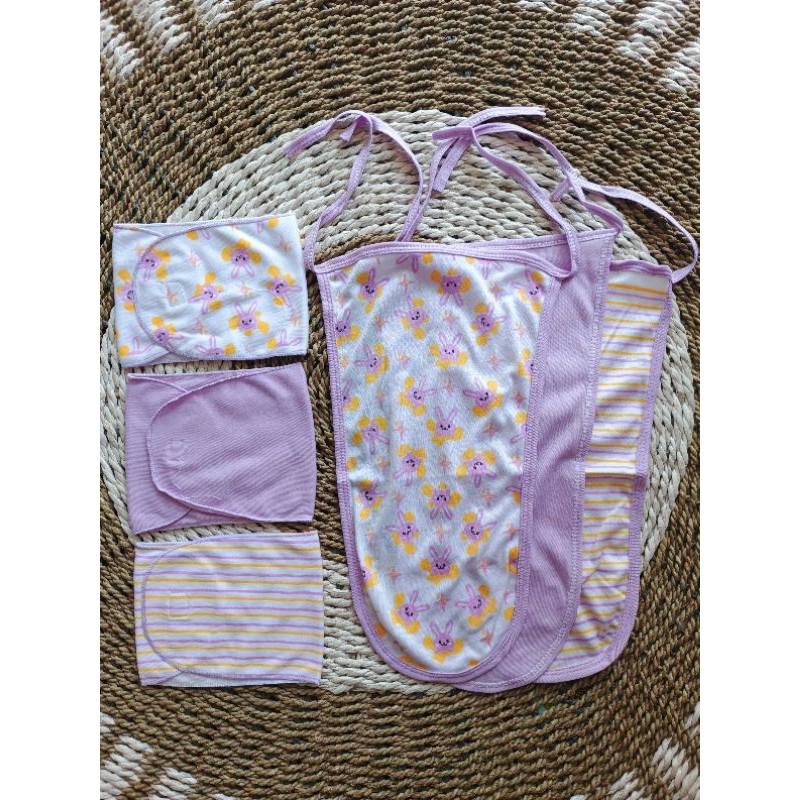 6 pcs Gurita rekat bayi + 6 popok bayi motif  gurita instan bayi bahan katun 2 lapis