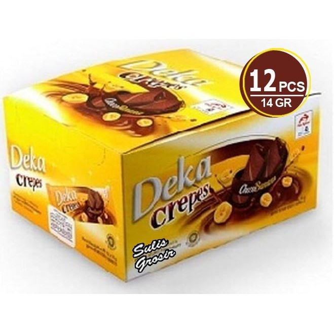 

Deka Crepes Wafer Biscuit choco banana[12 Pcs/Box]