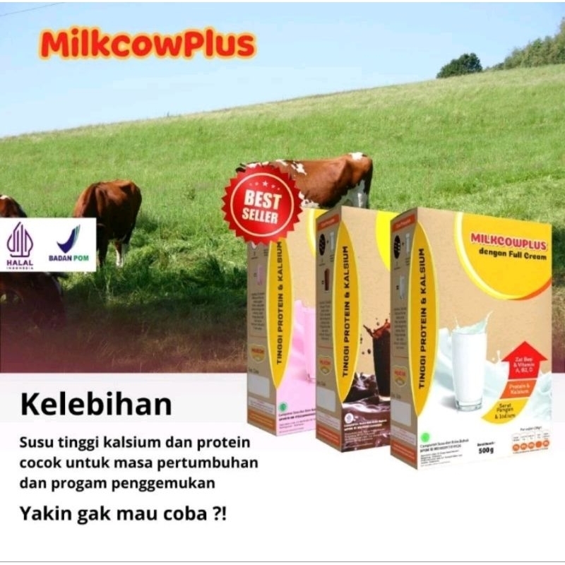 

bundling 2 pack milkcow plus susu gemuk badan anak dan dewasa ampuh 500gram x 2