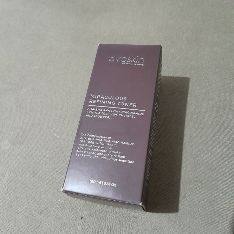 [NEW] AVOSKIN - MIRACULOUS REFINING TONER MRT EXFO AHA BHA