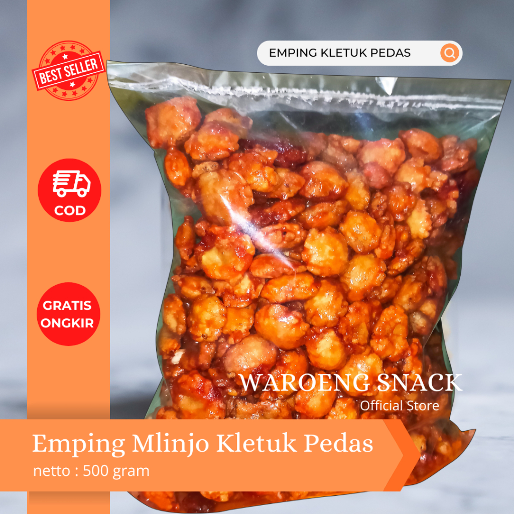 

EMPING GEPUK/KLETUK PEDAS KHAS LIMPUNG (500 Gram)