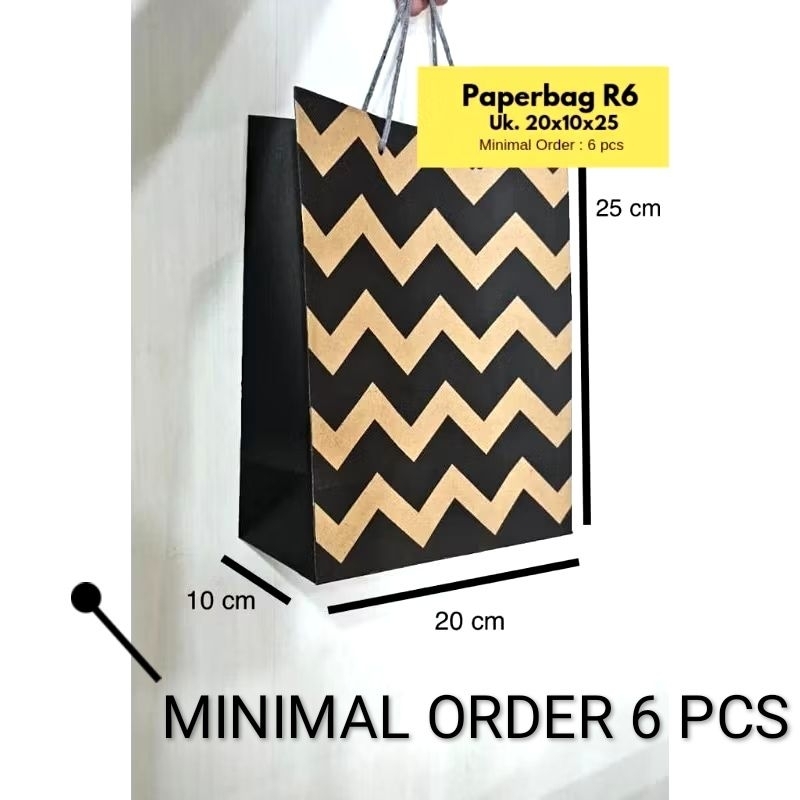 

paper bag kertas uk P.20cm x L.10cm x T.25cm