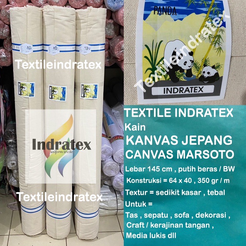 per setengah meter kain KANVAS JEPANG CANVAS TEBAL MARSOTO lebar 145 cm meteran bahan alas karpet ca