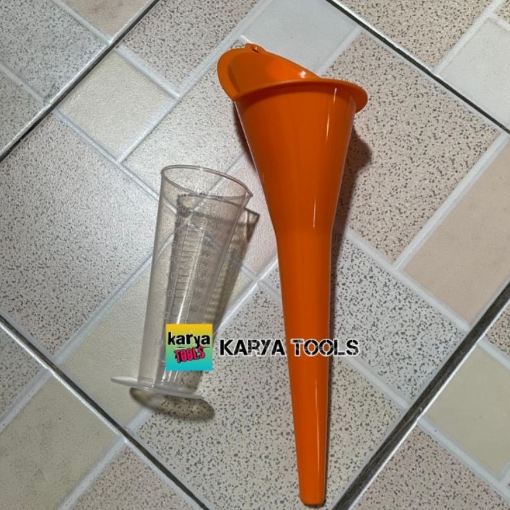 Kualitas Tinggi  Paket Corong Oli Dan Takar Oli Mesin Motor Corong Minyak Takar Oli 1ml