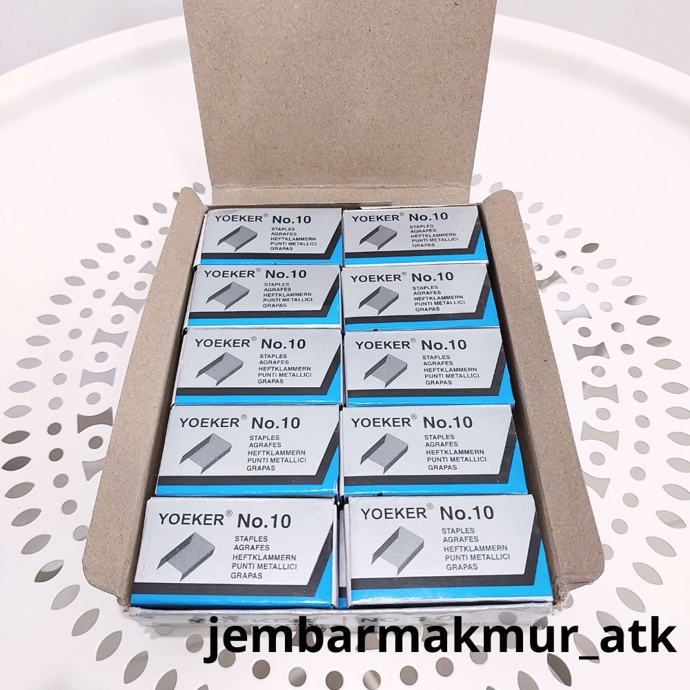 

Isi Staples No.10 Yoeker (1 Pack / Isi 20 Box Kecil)