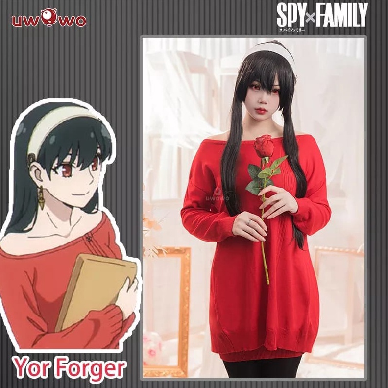 PDS BAJU COSPLAY CARDIGAN YOR FORGER SPYXFAMILY RED