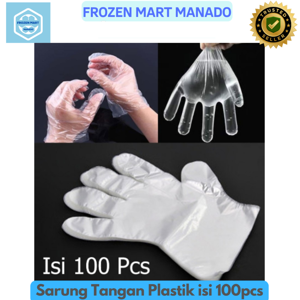 

Sarung Tangan Plastik isi 100pcs - Frozen Mart Manado (Frozen Food Manado)