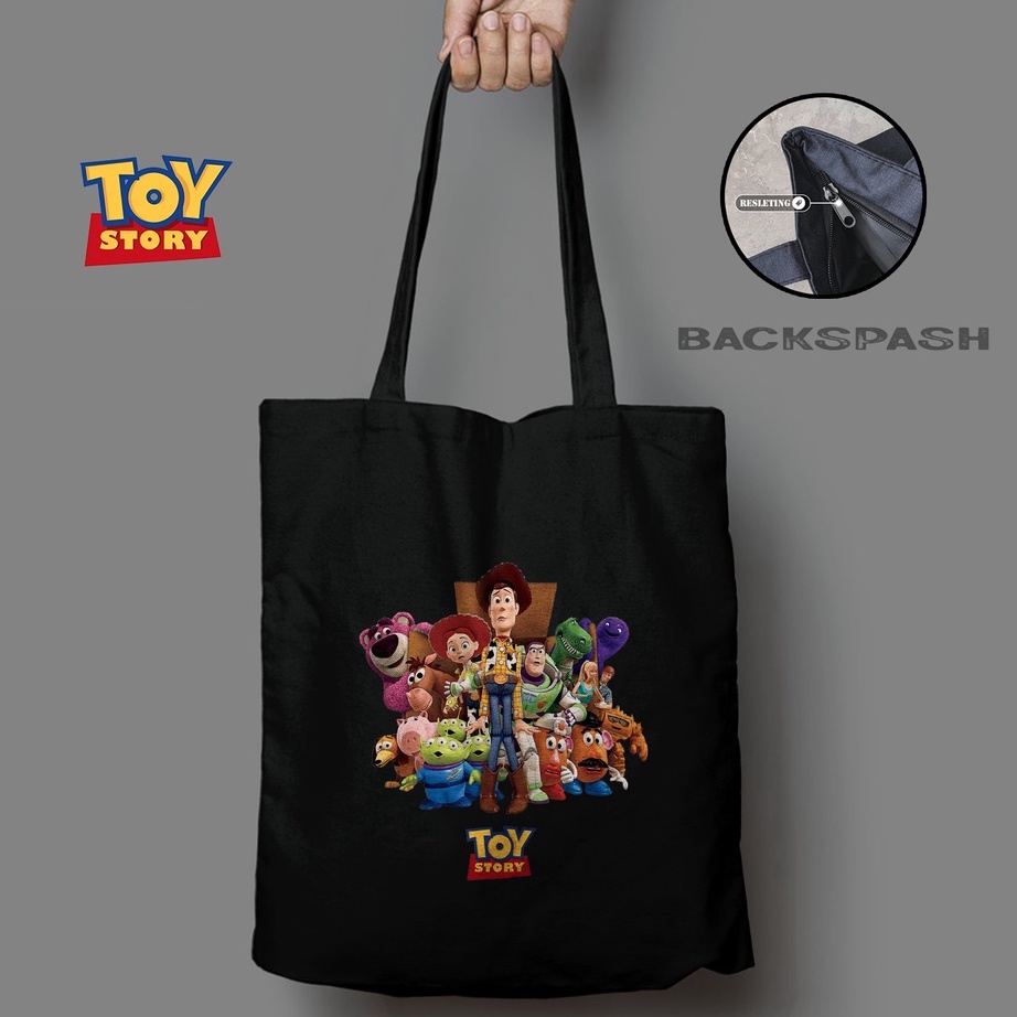 Totebag Toy Story Woody Buzz  Totebag Tas Wanita Gambar Toy Story THD