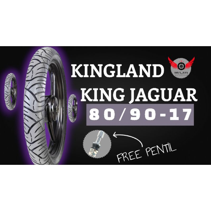 BAN TUBELESS KINGLAND KING JAGUAR 80/90-17