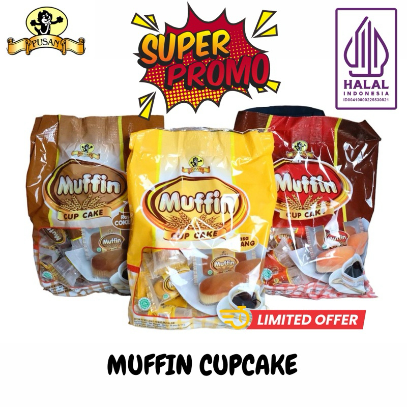 

BUNDLE GET 3 PACKAGE PUSAN MUFFIN CUP CAKE RASA ORIGINAL COKELAT PISANG