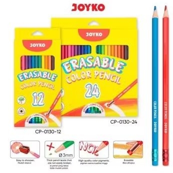 

Erasble Color Pencil/Pemsil warna bisa di Hapus JOYKO CP-0130