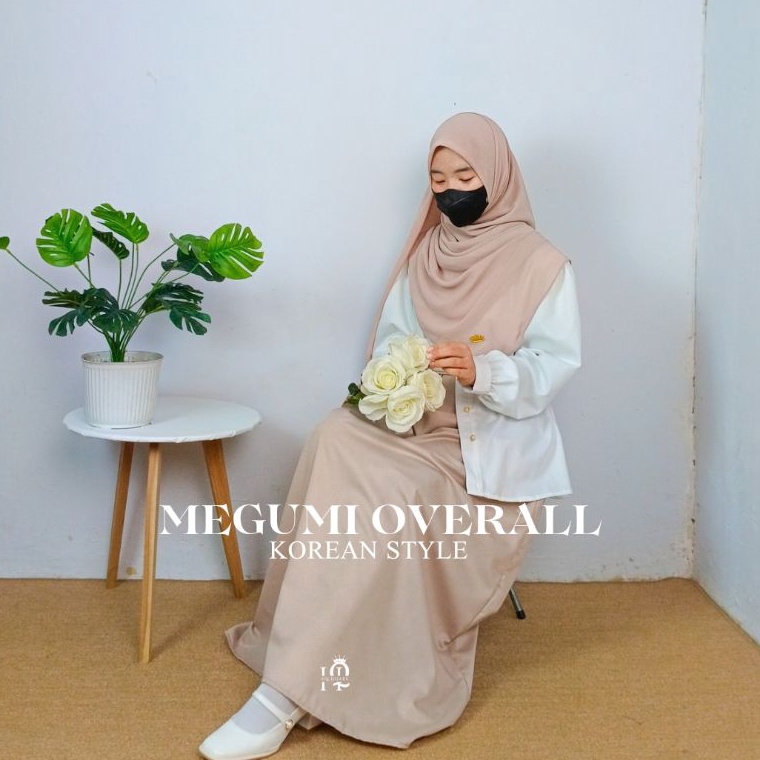 Megumi overall korean style by hqhijabs