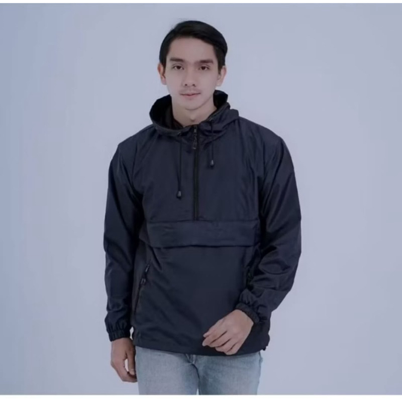 jaket pria parasut cougle polos zipper hokistore