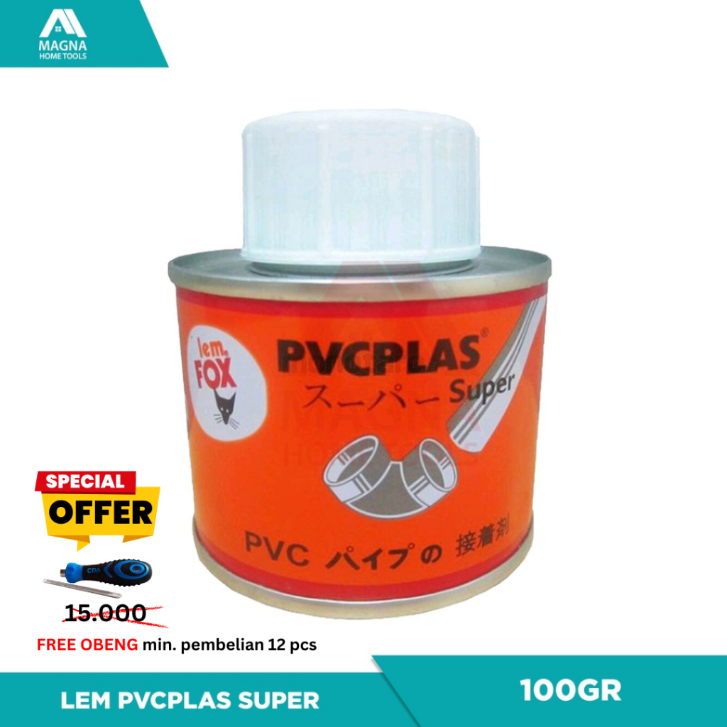 

LEM PIPA PRALON PERALON PVCPLAS SUPER 100GR