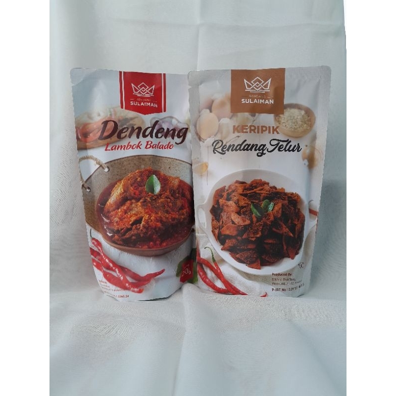 

Dendeng Lambok Balado 250gr + Keripik Rendang telur 150gr