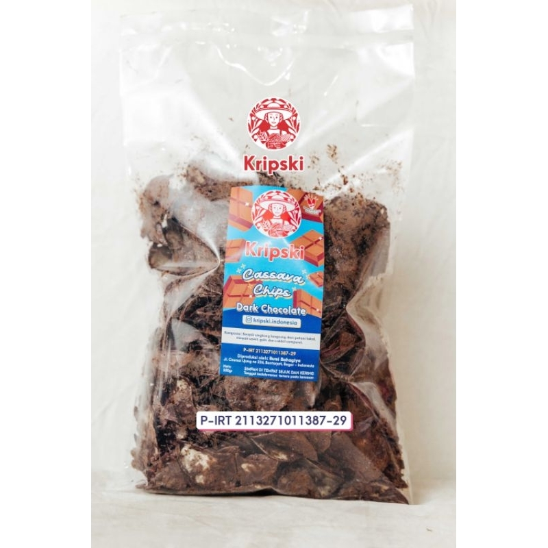 

Kripski Dark Chocolate 500 gram "Keripik Singkong