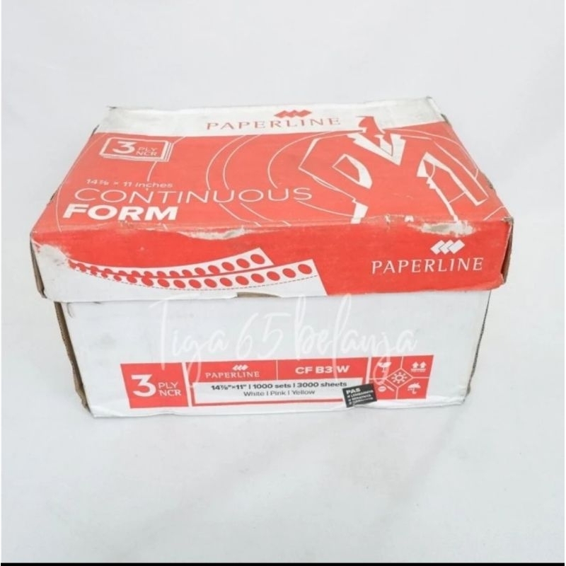 

Paperline Continuous Form Kertas Komputer B3 W uk 14 7/8 x 11 inch - Box isi 1000 Sets.