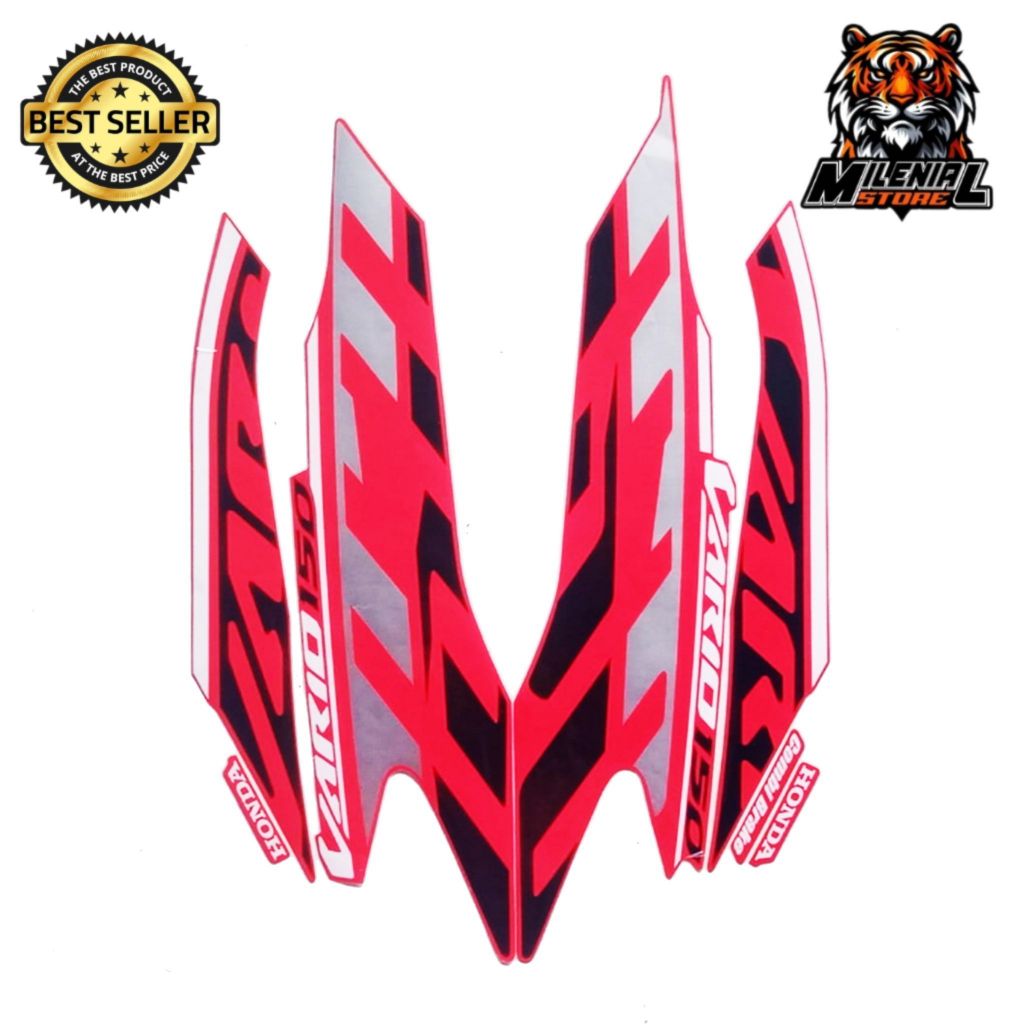 STIKER STRIPING STANDART HONDA VARIO 150 2020 2021 MERAH FULL LIST BODY VARIO 125 NEW 2021 CLICK