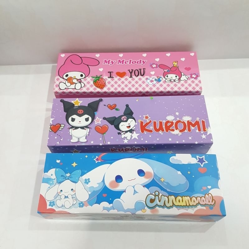 

Tempat Pensil Magnet Dus Motif Sanrio / Kotak Pensil Karton Karakter Sanrio