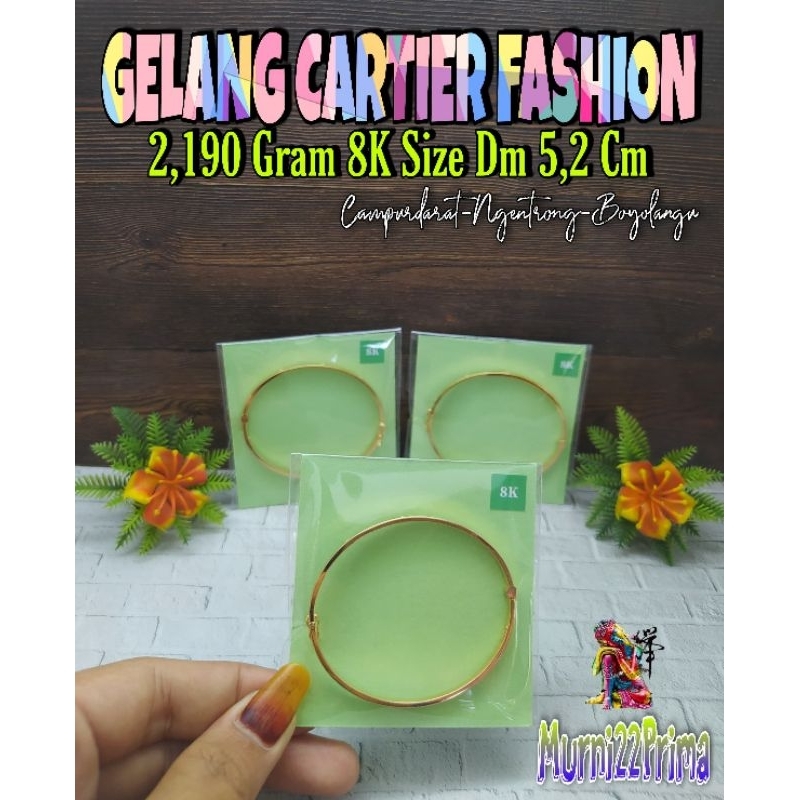 GELANG CARTIER NEW EMAS ASLI