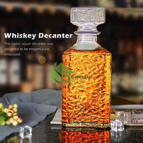 Botol Kaca Ajaib Decanter Glass Botol Kaca Tempat Penyimpan Minuman Wine Anggur Alkohol Segel Tutup 