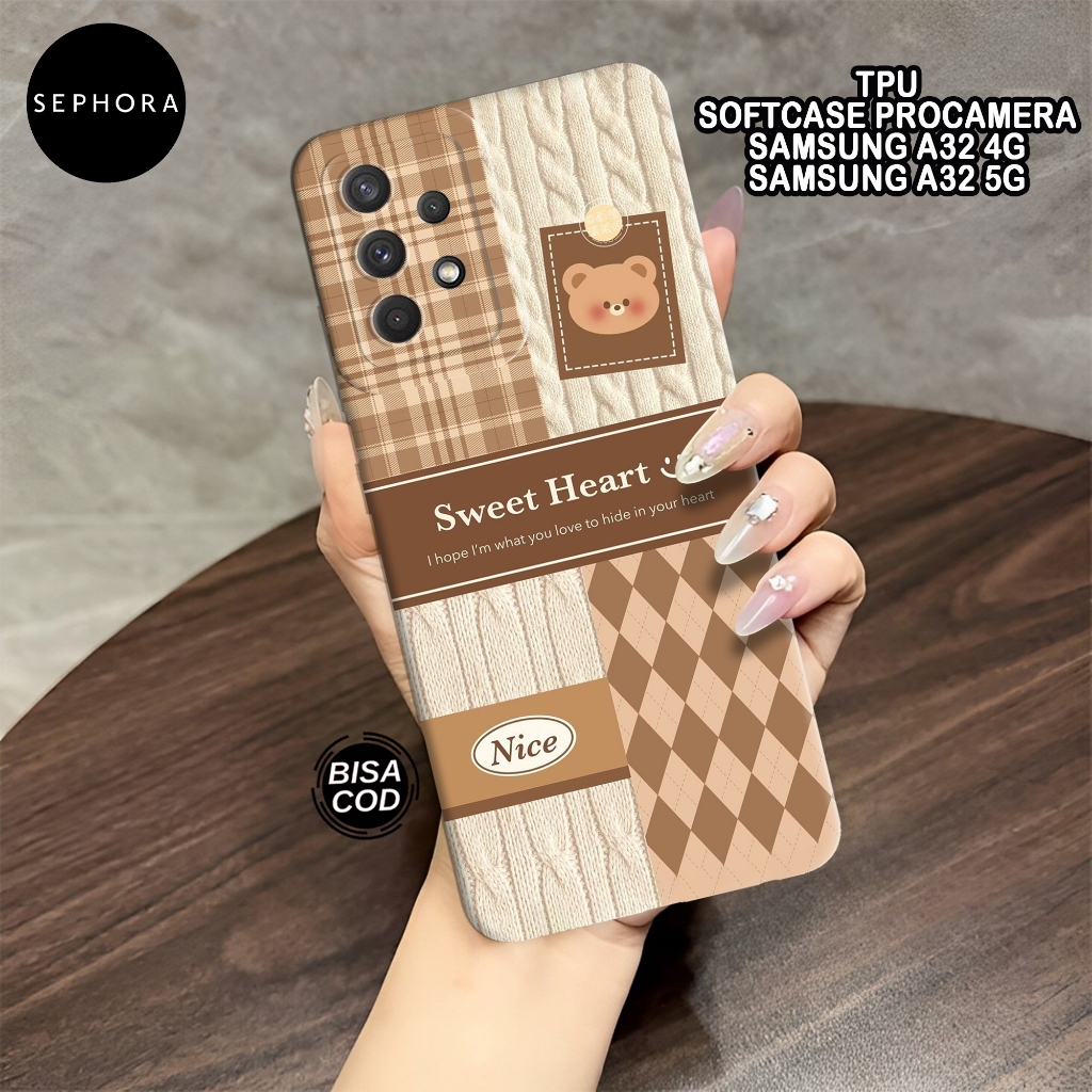 Case Samsung A32 4G/5G Terbaru - Fashion Case Lucu - Softcase Samsung A32 4G/5G - Case Pro Camera - 